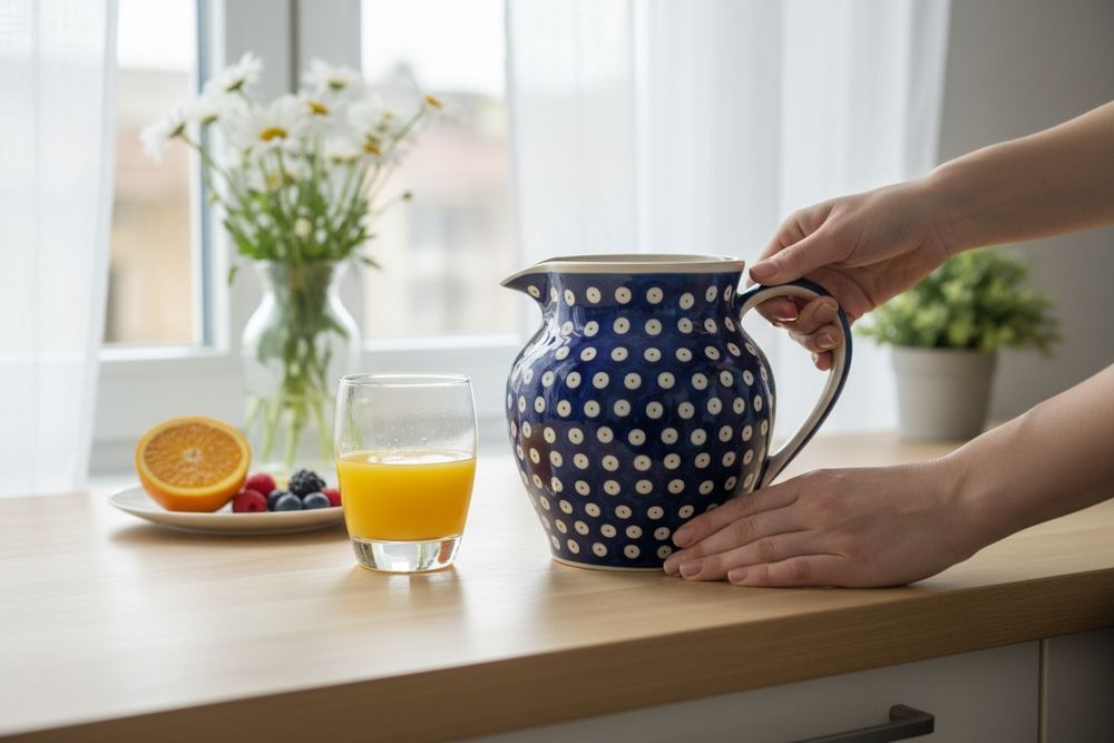 Dzbanek 1,6L.Gat 1.Ceramika Bolesławiecka