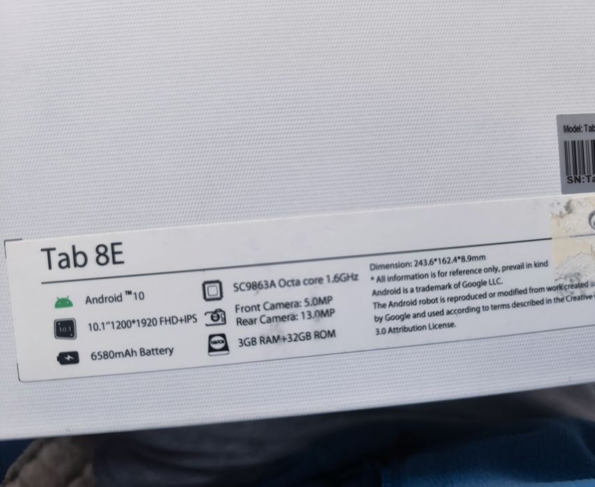 Планшет blackview Tab 8E, Блеквью