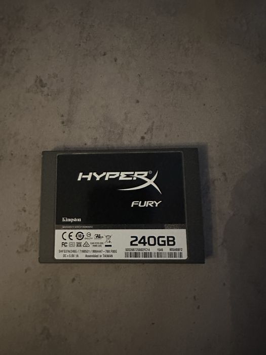 SSD HyperX Fury Kingston 240GB