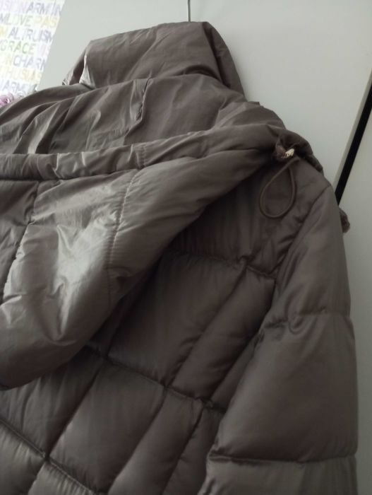 Damska kurtka -płaszcz, puchowa R 40