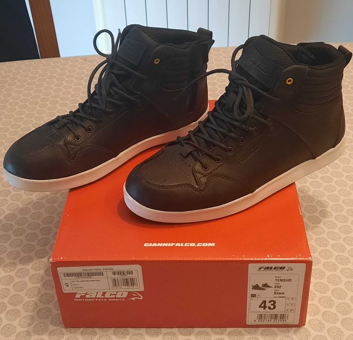 Botas Motard Falco Tensho Pretas 43 - Novas