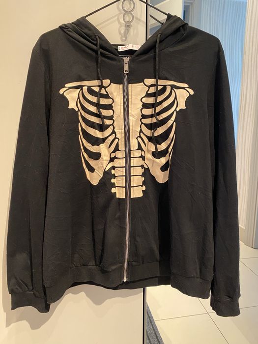 зіп худі romwe скелет