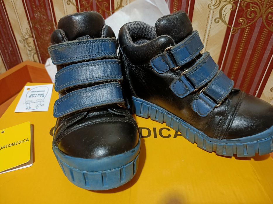 Дитячі ортопедичні черевики Ortomedica 250-06 профілактичні сині