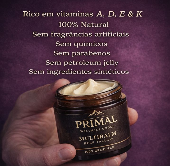 Creme natural para a pele