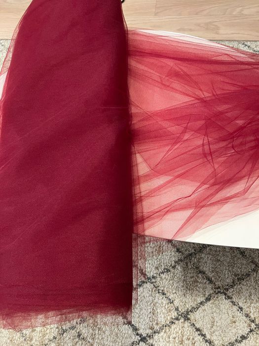 Tiul bordowy 12 m × 3 m – nowy