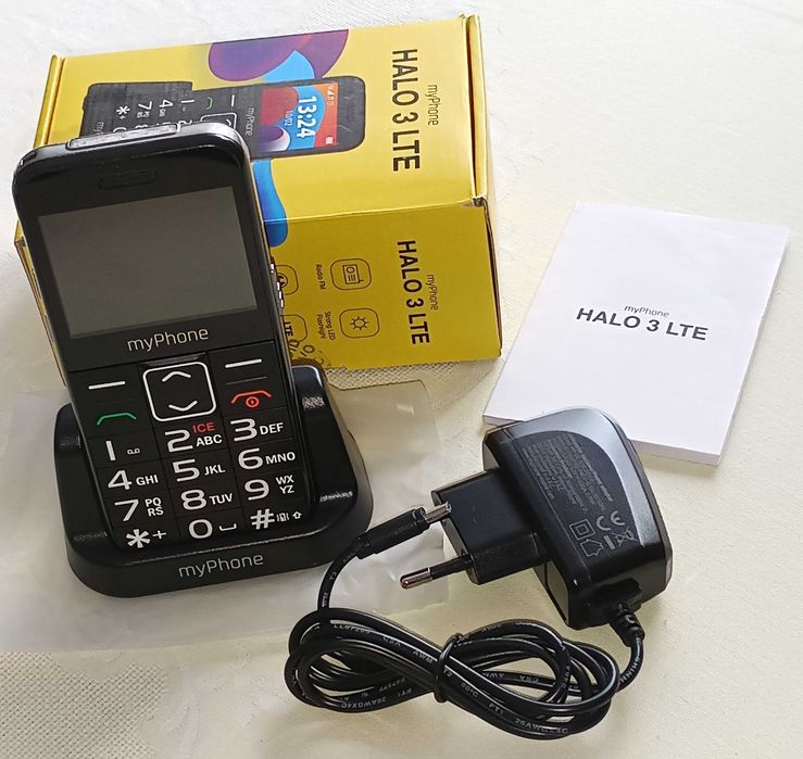 myPhone Halo 3 LTE dla seniora z latarką i SOS -idealny zestaw