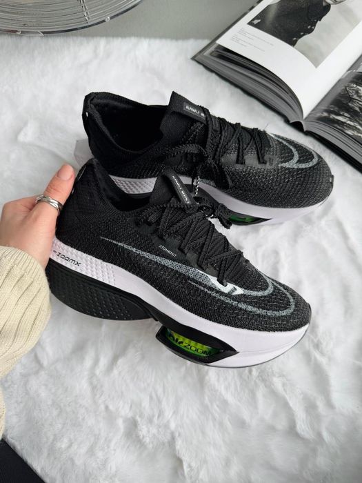 ФАВОРИТ! Nike Air Zoom Alphafly Next 2 Black/White 36 - 45 найк зум