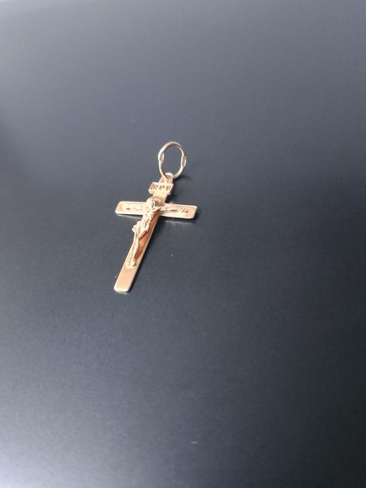 Золотий хрестик з розп'яттям , проба 585, 1,35гр