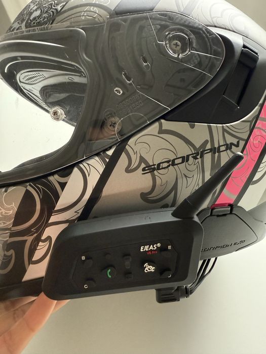 SCORPION Exo-520 Evo Air Fasta Matt Black / Silver / Pink (XS)