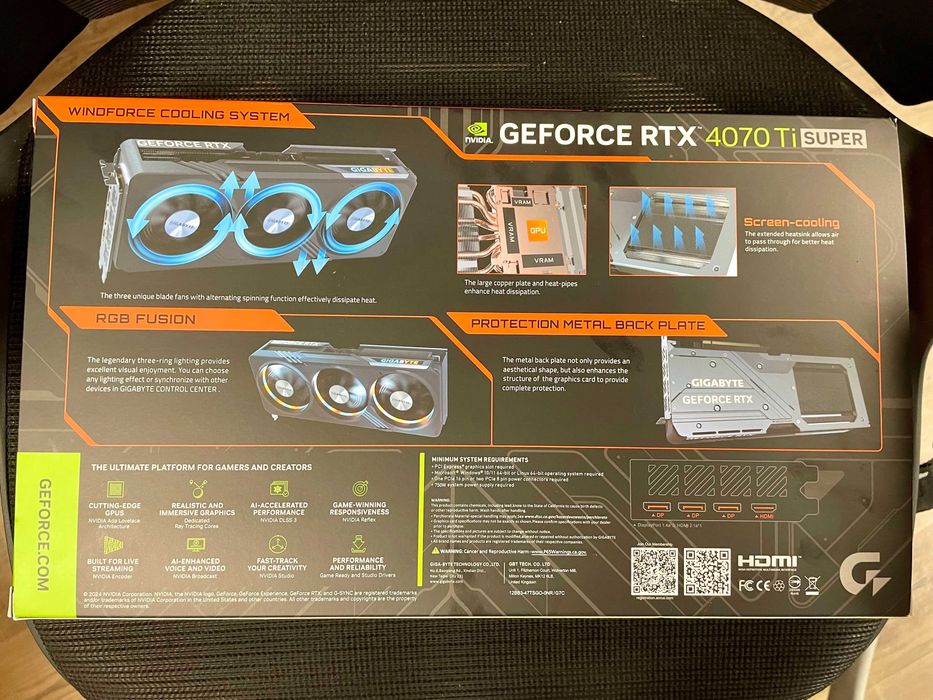Placa grafica RTX 4070 Ti Super GIGABYTE como nova !
