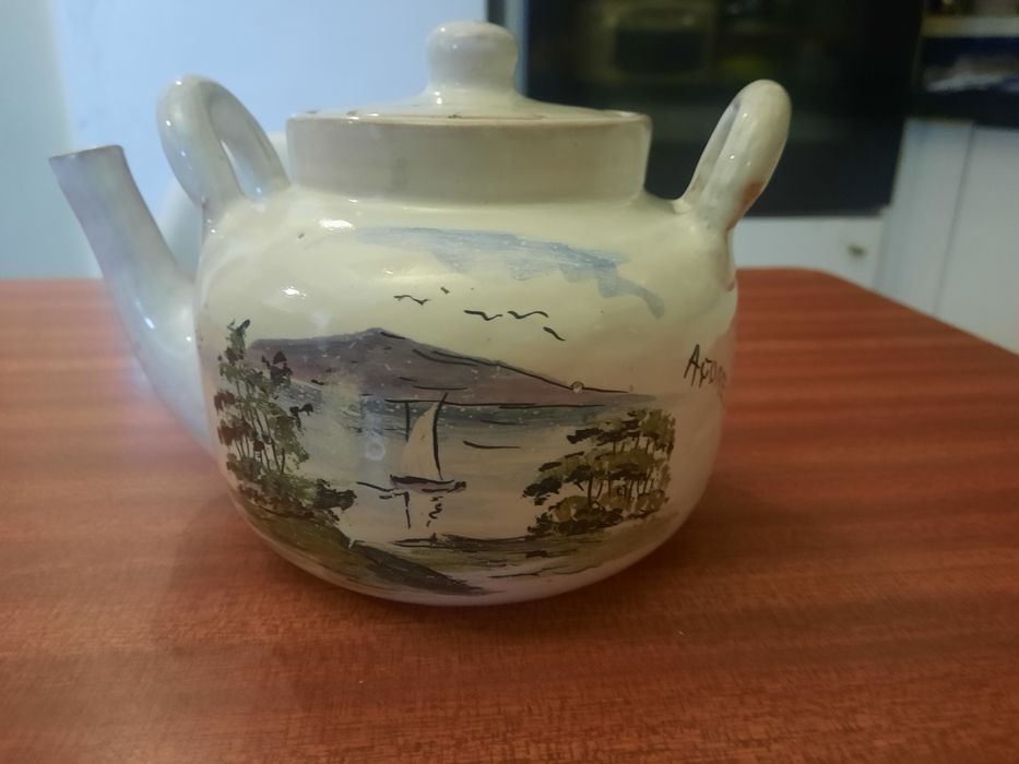 Bule Cerâmica Vieira (Açores) – Pintado à Mão – Solidário