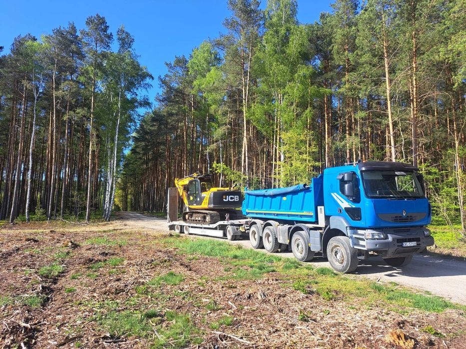Roboty ziemne ,kruszarka rozbiórki, usługi koparkami  , samochody wywr
