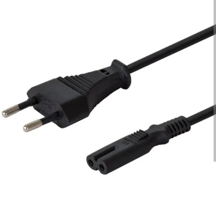 Cabo de Alimentação Europlug (CEE 7/16) para IEC 60320 C7.