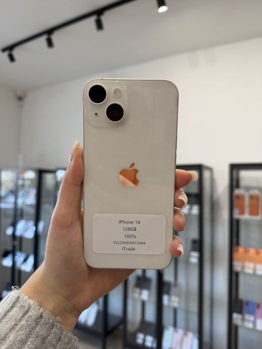 Telefon iPhone 14 128GB Białym Apple Gwarancja iTrade