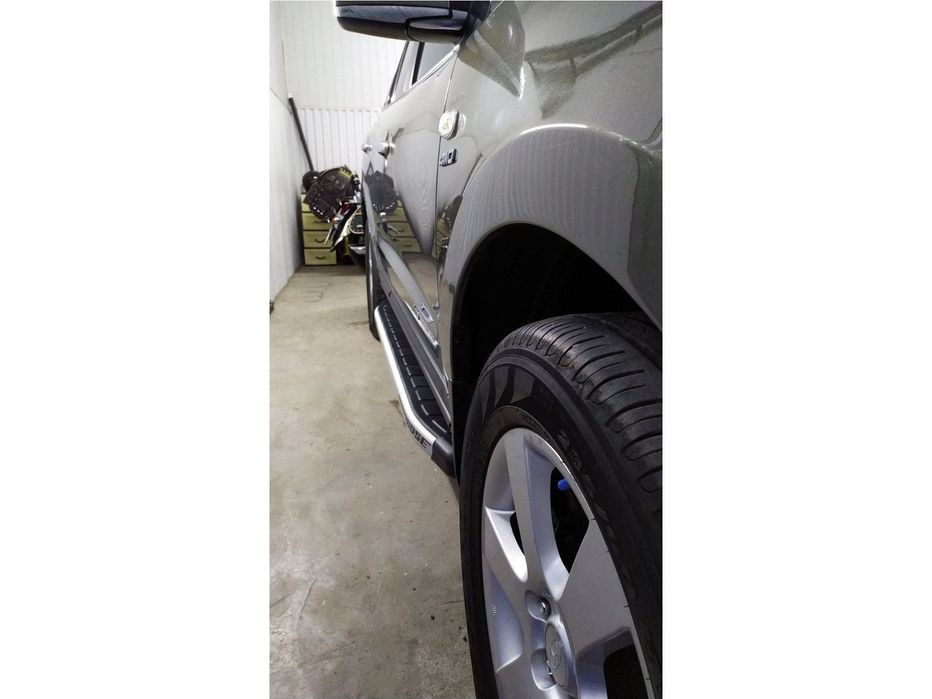Hyundai SantaFe Боковые пороги Fullmond