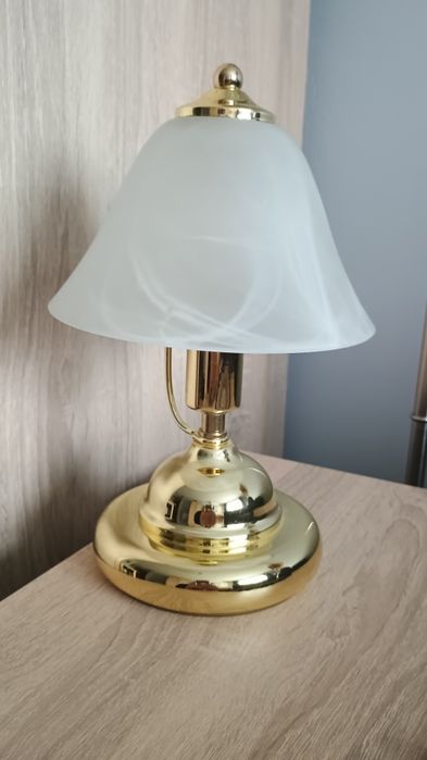 Dotykowa lampka nocna / biurkowa złota retro  E14