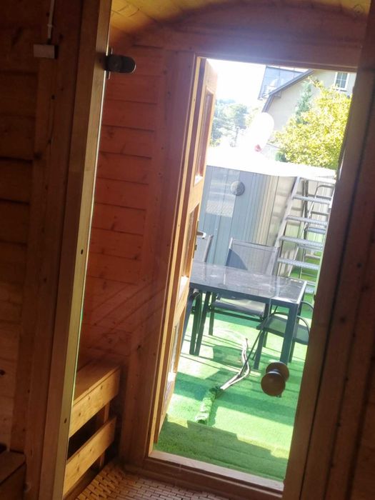 sauna beczka 4m/używana/okazja.