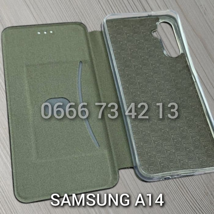 Чехол книжка на Samsung A12 A14 A15 кожаный чохол книжка шкіряний