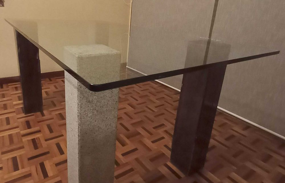 Mesa Jantar Vidro Temperado 160cmx90cm 149€