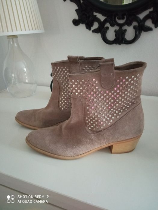 Botki zamsz Zara 39 Warszawa Mokotów