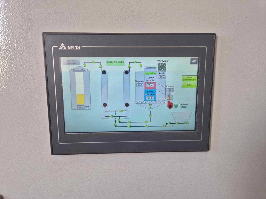 suszarnia zboża, suszarnia kukurydzy, szafa sterownicza - automatyka
