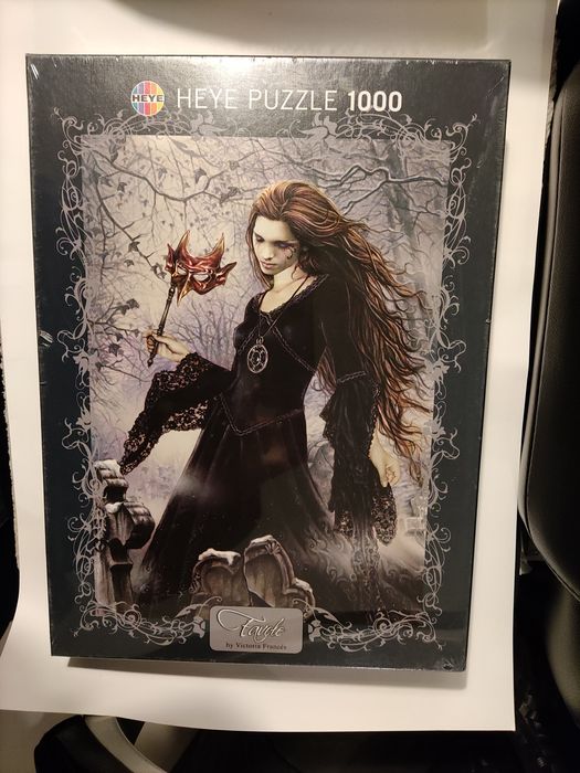 Puzzle Heye 1000 peças Favole Black by Victoria Françés novo