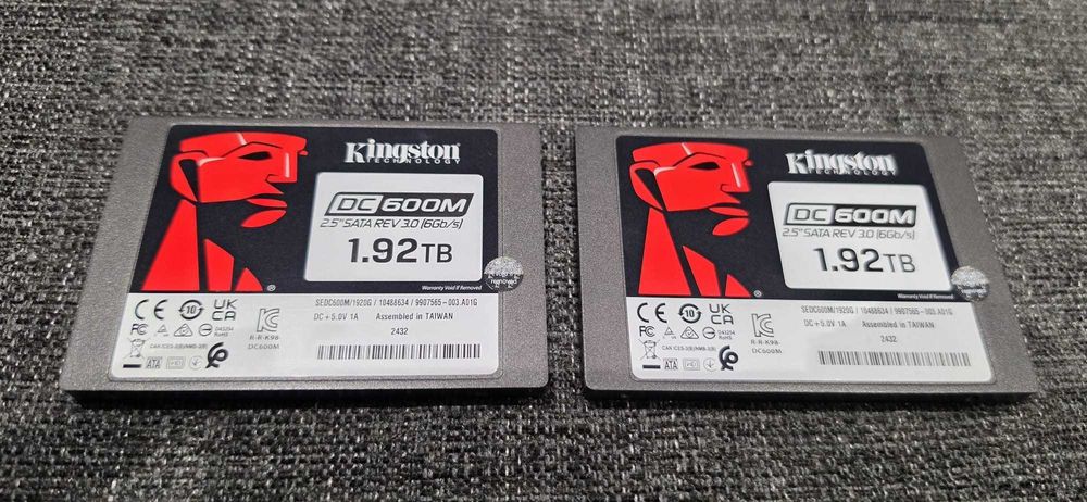 2x Disco SSD Enterprise Kingston 1.92TB DC600M