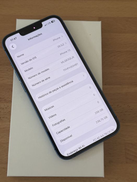 Iphone 13 versao 256gb desbloqueado(ACEITO RETOMA)