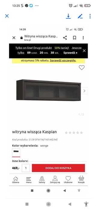 Biurko + komoda + witryna