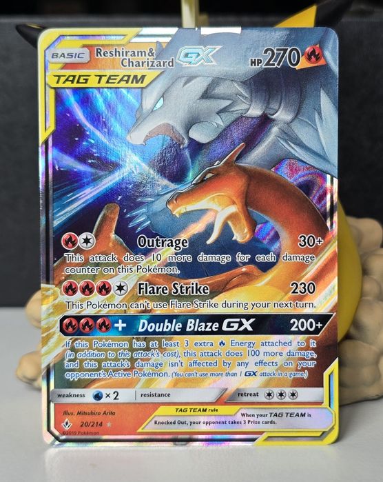 Karta Pokemon TCG Charizard Reshiram Tag Team