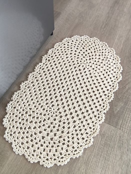 Tapete oval Crochê
