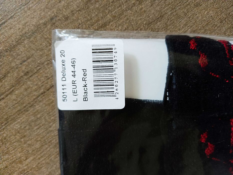 Pończochy samonośne czarne - L/XL