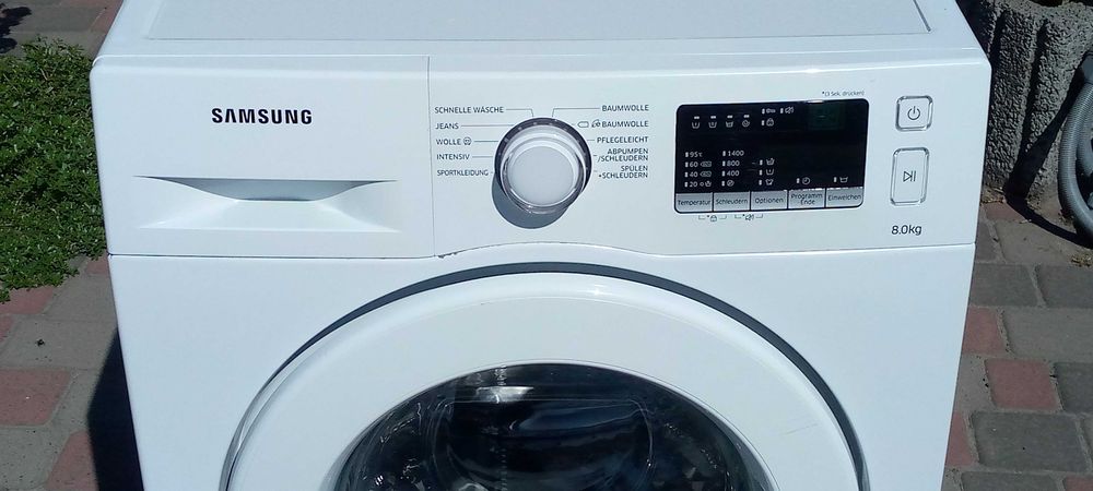 Стиральная машина автомат Samsung WW80J3470KW, на 8 кг., 1400 об/мин