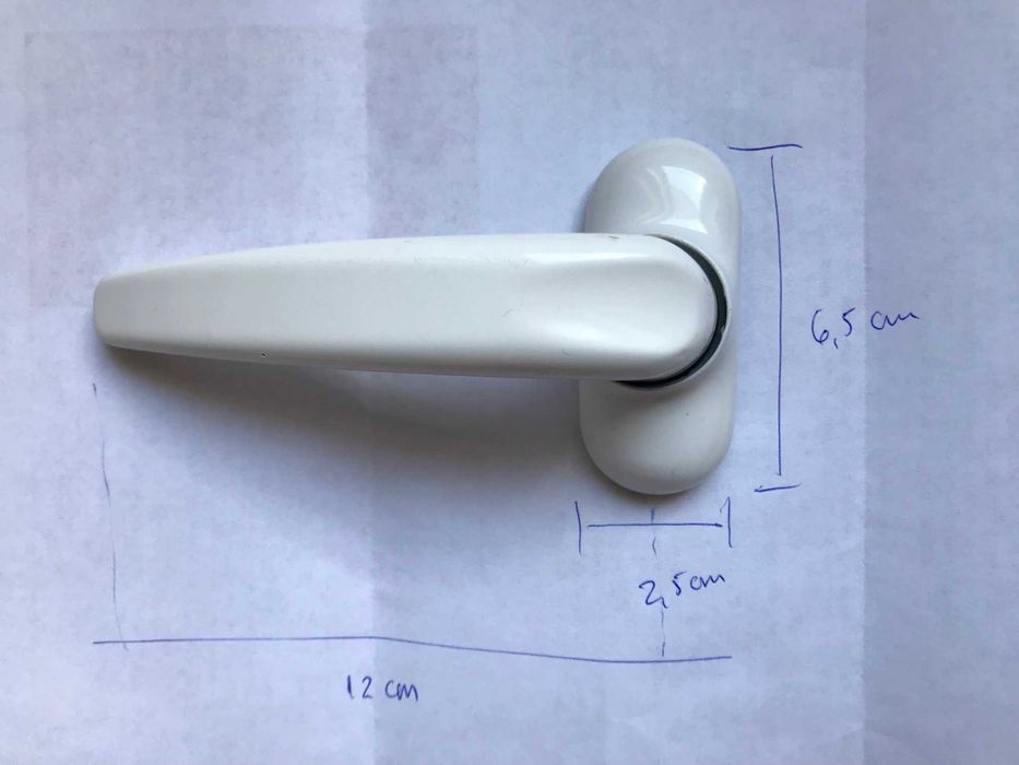 Puxador de aluminio com mola de recuperação (Muleta)