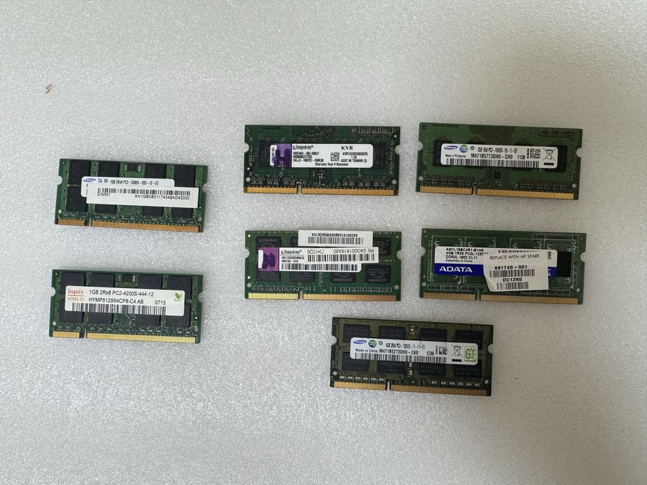 Оперативна памʼять для ноутбуків sodimm ddr2 ddr3