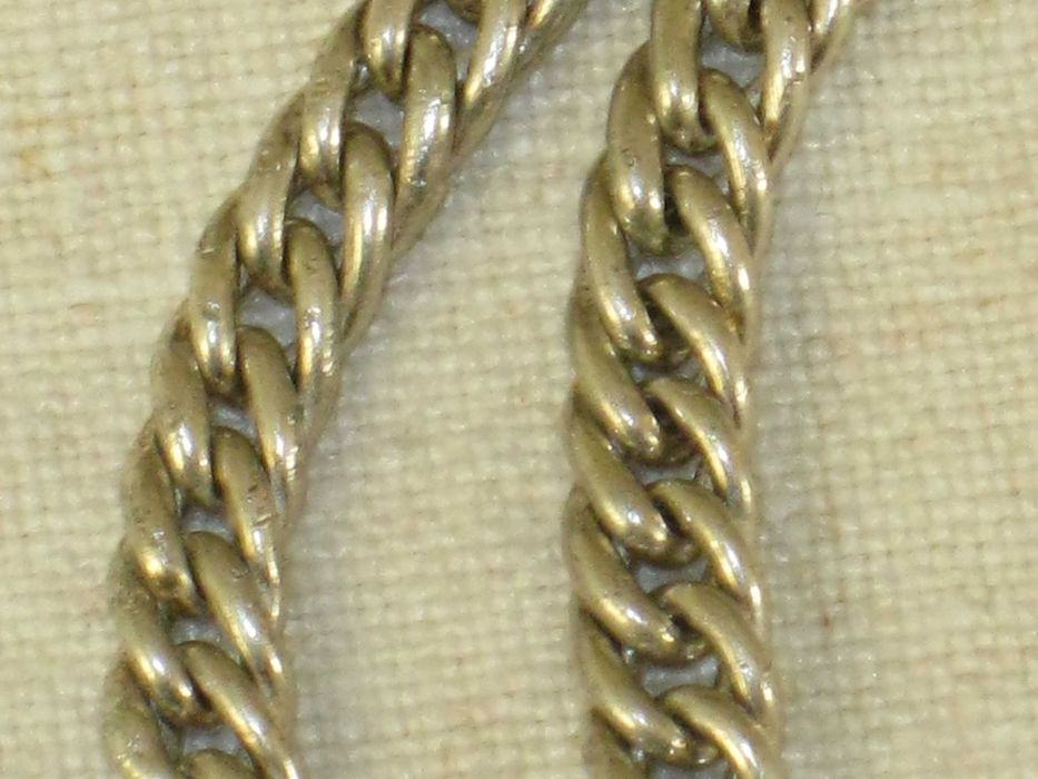 Correntes  Antigas para Relogio Bolso em Prata Lei 835. Contrastada