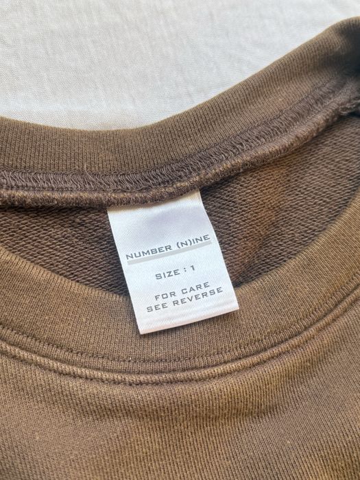 Number (N)ine 01SS Shield Longsleeve in Brown