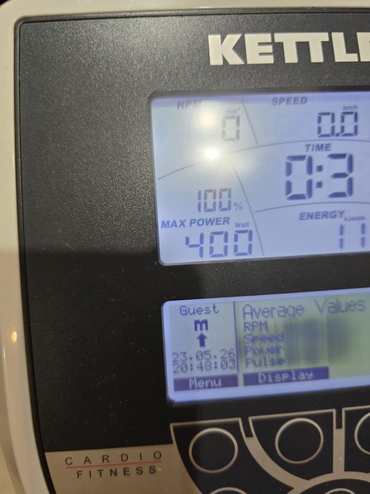 rower stacjonarny KETTLER e7. Godzin 30  przejechane,