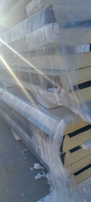 Płyta warstwowa z PIR dachowa 100 mm ral 7016/9010