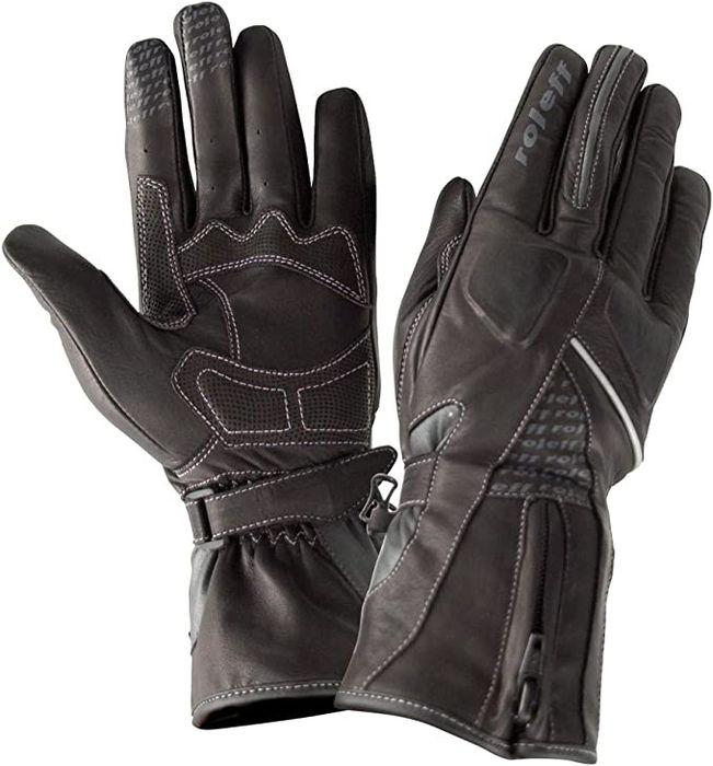 Luvas de moto para mulher em couro Roleff (M)