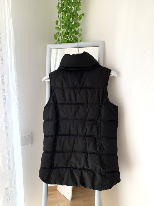 Colete comprido preto