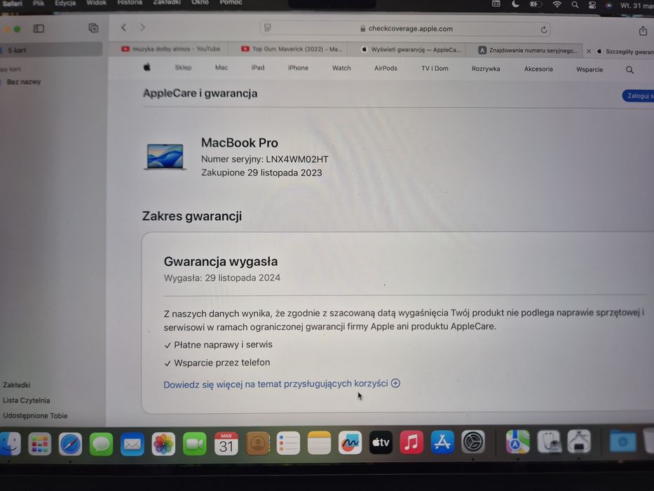 Apple MacBook Pro 14 A2918 M3 8GB 512GB SSD 14,2" Liquid Retina 2023