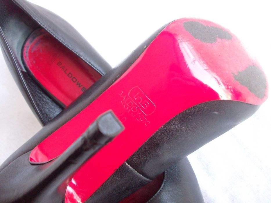 Baldowski skórzane szpilki platforma 40