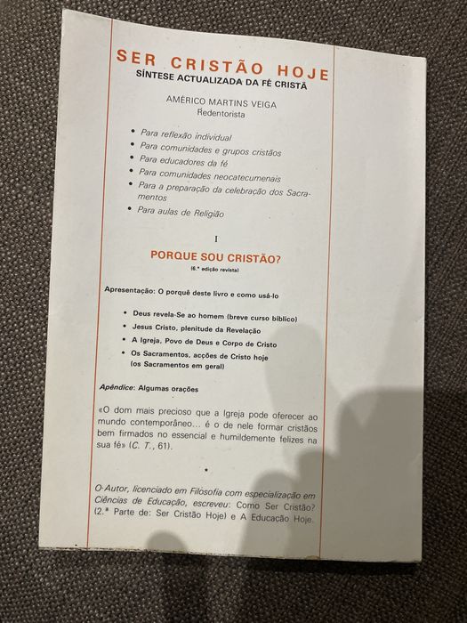 Livro “Porque sou Cristão?”