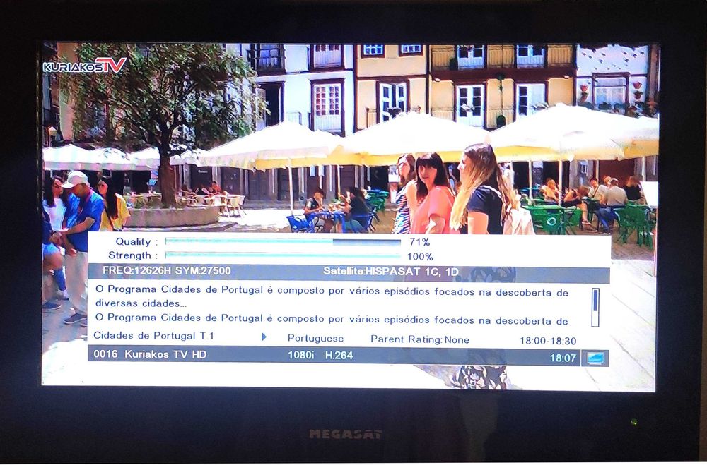 Televisão TV LCD Megasat CTV 16 Plus 12V TDT Cabo e Satélite