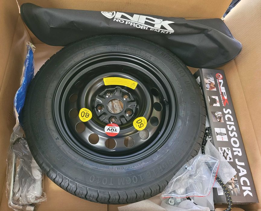 Koło dojazdowe dojazdówka 16 Toyota Yaris Cross Hybrid Byd Atto 2 Atto 3 Fothing 3 (T5) + Akcesoria Certyfikat TUV