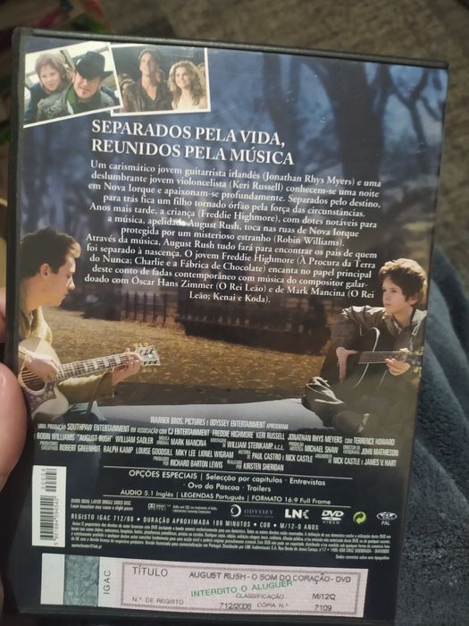 Augusto rush- o som do coração filme DVD