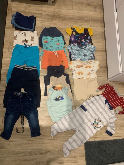 Paka ubrań. Ubranka chlopiec 74 80