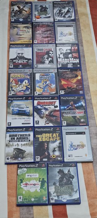 Vendo Lote De 20 Jogos Originais Da Playstation 2