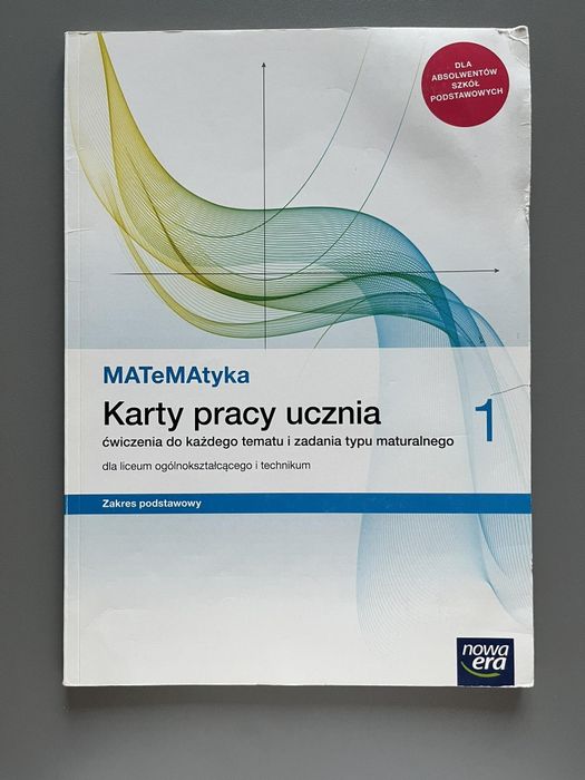 Karty pracy ucznia MATeMAtyka 1 zakres podstawowy